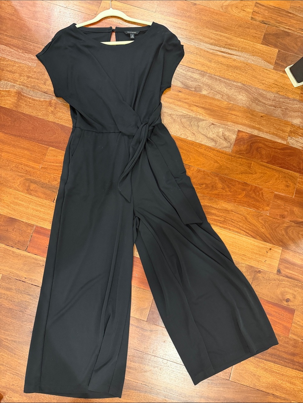 Banana Republic Black Wrap-Front Jumpsuit